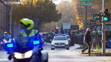 3.500 Traktoren: Landwirte demonstrieren im Konvoi in Hamburg
