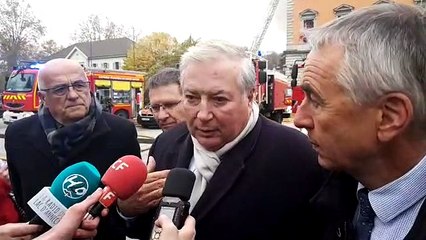 Incendie à Annecy : les réactions du préfet et du maire