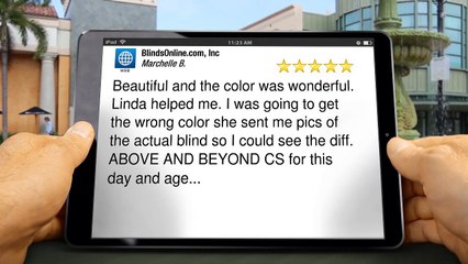 BlindsOnline.com Amazing - 5 Star Review by Marchelle B