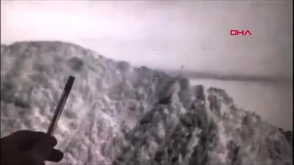 Irak kuzeyi gedik üs bölgesinden, terör örgütü pkk'ya ait olduğu tespit edilen mağaraya havan atışı