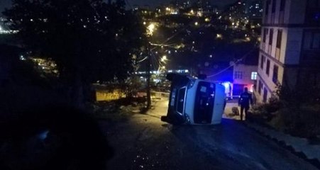 Son Dakika: Eyüpsultan'da öğrenci servisi devrildi: 7 öğrenci yaralandı