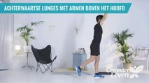 achterwaartse lunges: Met armen boven het hoofd - Gezonder leven