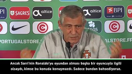 Fernando Santos, Cristiano Ronaldo sorusuna sinirlendi