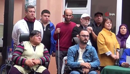 Engelliler bacağını kaybeden esnaf için yardım kampanyası başlattı