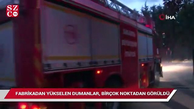 Sakarya’da, geri dönüşüm fabrikasında yangın
