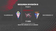 Previa partido entre Villarrobledo y San Fernando CD Jornada 13 Segunda División B