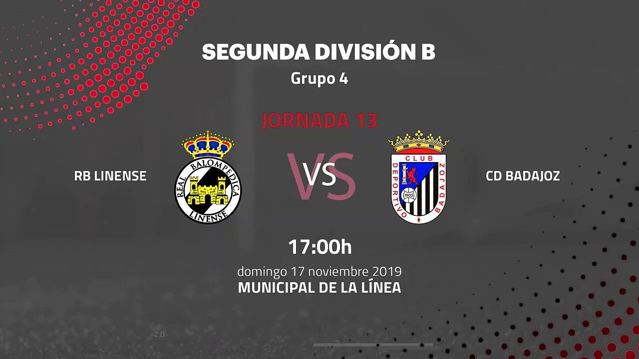 Previa partido entre RB Linense y CD Badajoz Jornada 13 Segunda División B