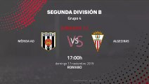 Previa partido entre Mérida AD y Algeciras Jornada 13 Segunda División B