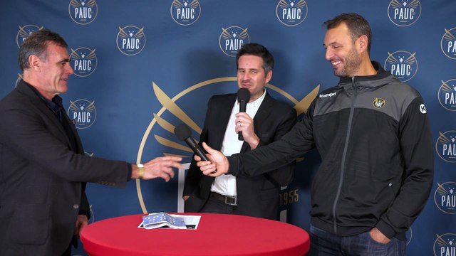 Réactions de Jérôme Fernandez et Christophe Andanson en après match PAUC vs CRÉTEIL