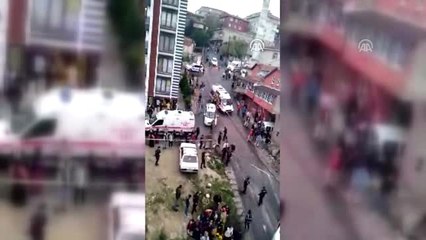 Eyüpsultan'da öğrenci servis minibüsü devrildi: 7 yaralı (2)