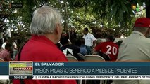 El Salvador: jornada de Misión Milagro en embajada venezolana