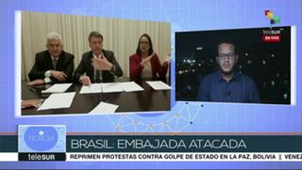 Brasil: movimientos sociales defendieron la embajada venezolana