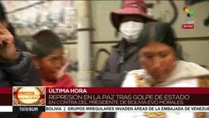 Bolivia: represión policial contra opositores al golpe de Estado