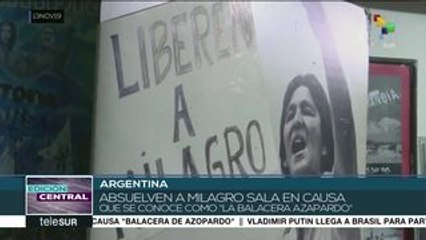 Absuelven a Milagro Sala de una causa procesal en Argentina