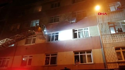 Bahçelievler'de yangın; mahsur kalanları itfaiye kurtardı