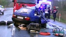 Tekirdağ'da yağışla gelen feci kaza: 2 kadın öldü, 3 yaralı