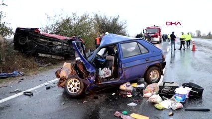 Tekirdağ'da yağış kaza getirdi: 2 ölü, 3 yaralı