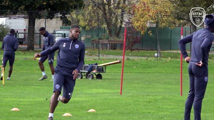 Coupe Bourg-Estac⎥Warren Tchimbembé en avant-match