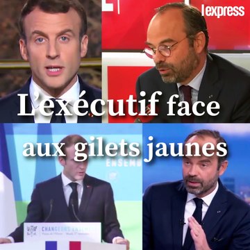 L'exécutif face aux gilets jaunes: un an entre fermeté et mea culpa