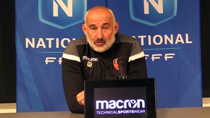 T7 CdF - le point presse du coach F. Ciccolini avant le déplacement à Belfort