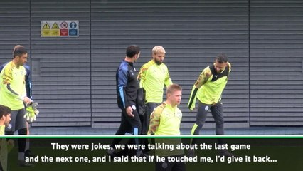 I'll kick Otamendi! - Jesus jokes about Argentina game