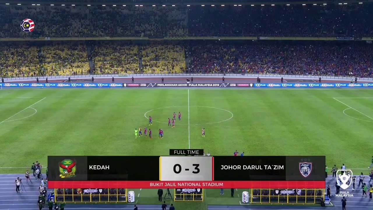 KEDAH 0-3 JDT HIGHLIGHT FINAL PIALA MALAYSIA 2019  2.11.2019