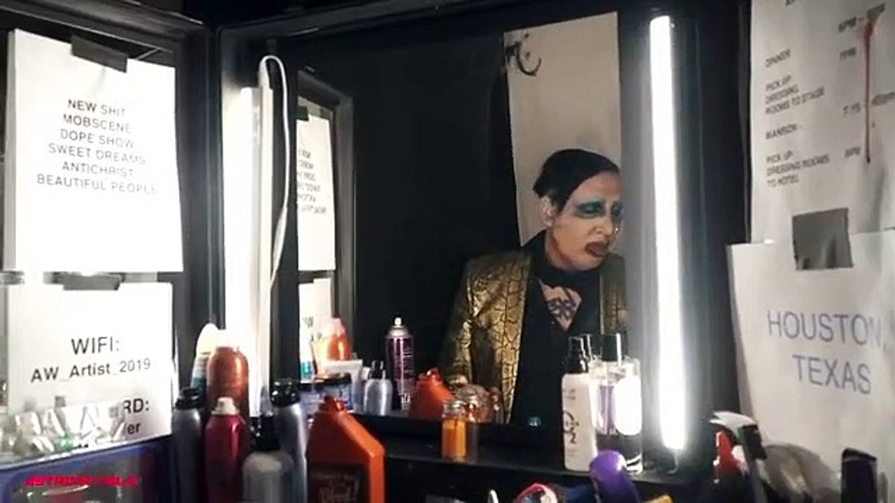 Marilyn Manson Astroworld Fest 2019 "Backstage"