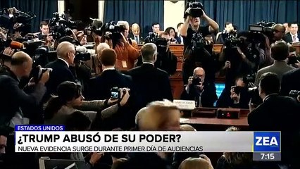 Arranca en EU audiencias para juicio político a Trump