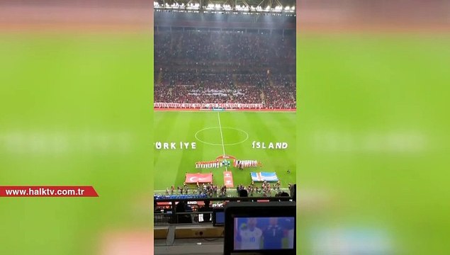 Türkiye-İzlanda maçında, İzlanda milli marşı ıslıklandı