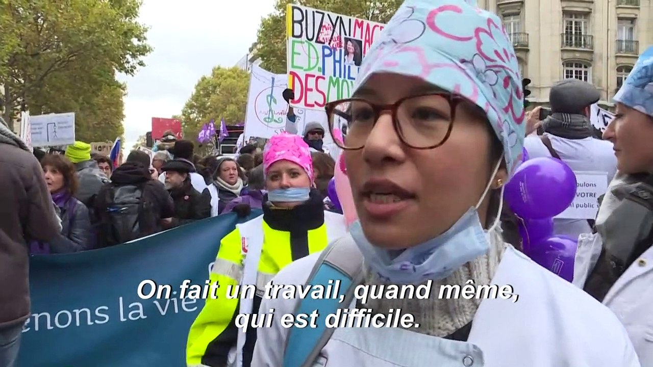Hôpital: plusieurs milliers de manifestants à Paris