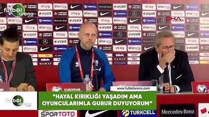Hamren: "Hayal kırıklığı yaşadım ama oyuncularımla gurur duyuyorum"
