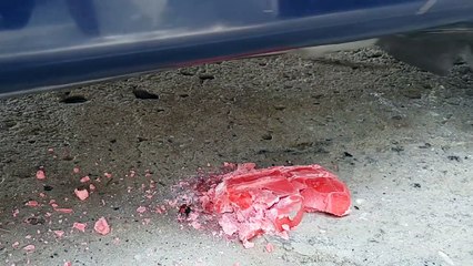 Crushing Crunchy and Soft Things by Car- EXPERIMENTS -  SNAKE VS CAR TEST