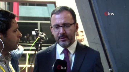 (Özel haber) Bakan Kasapoğlu: "Oyuncularımızı, hocamızı ve federasyonumuzu tebrik ediyorum"