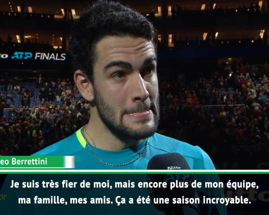 Masters - Berrettini : "Une saison incroyable"
