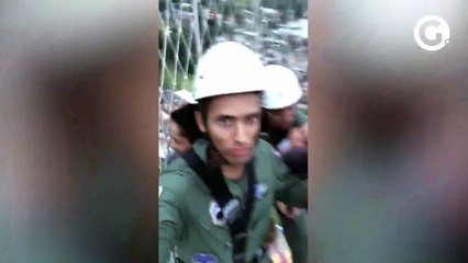 Bombeiros resgatam crianças e adultos em Cariacica