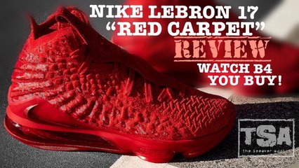 Nike Lebron 17 Red October Carpet Sneaker Detailed Review