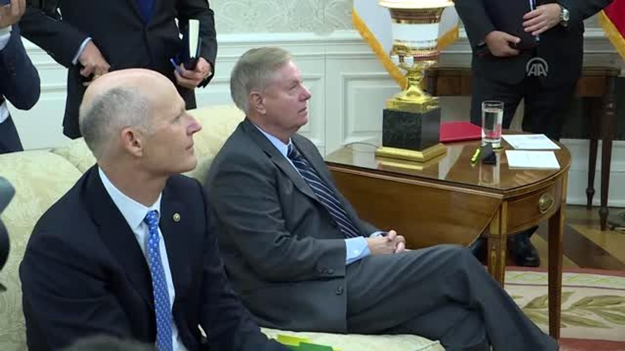 (TEKRAR) Cumhurbaşkanı Erdoğan, Cumhuriyetçi senatörlerle Beyaz Saray'da buluştu