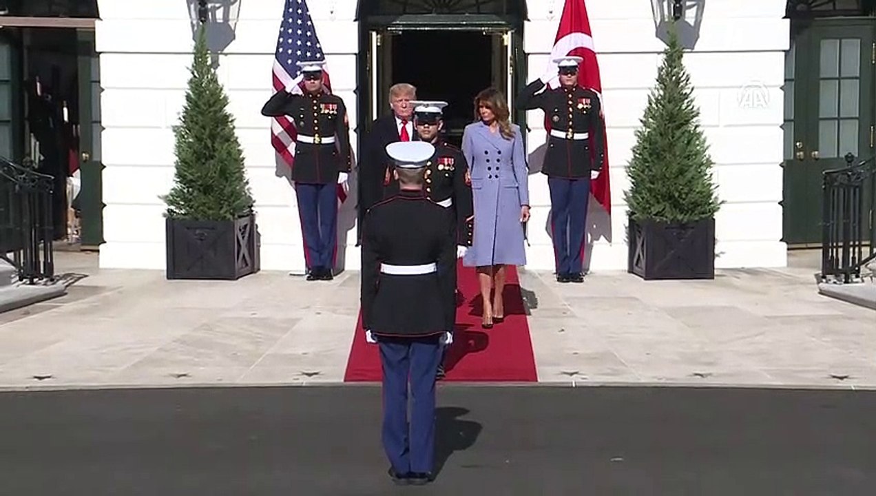 (TEKRAR) Cumhurbaşkanı Erdoğan, Beyaz Saray'da (1) - WASHİNGTON