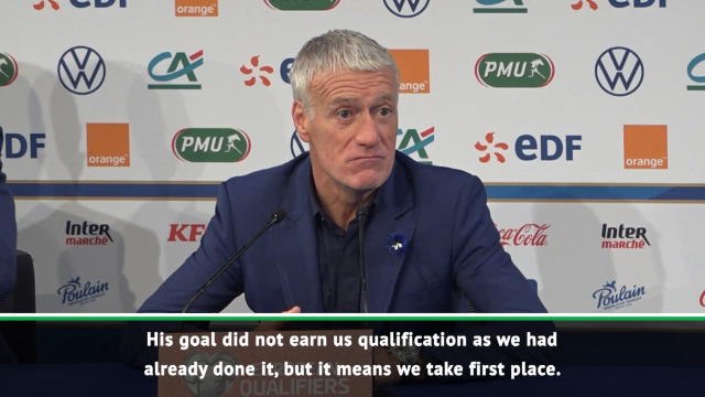 Deschamps heaps praise on Giroud after narrow victory