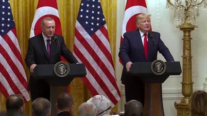 (TEKRAR) Trump: "Cumhurbaşkanı Erdoğan'ın da Kürtlerle çok iyi ilişkisi var, Türkiye'de de çok...