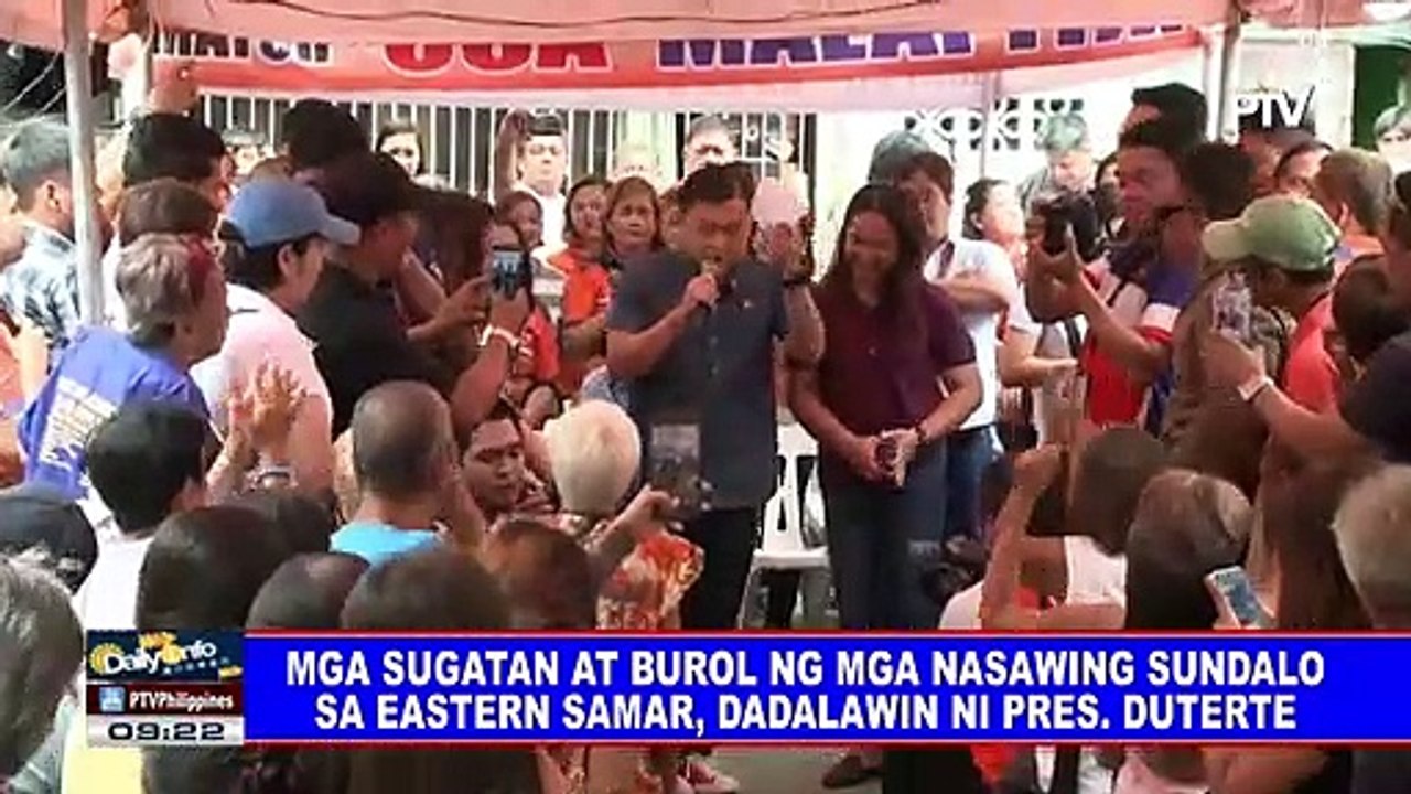 Mga sugatan at burol ng mga nasawing sundalo sa Eastern Samar, dadalawin ni Pres. #Duterte