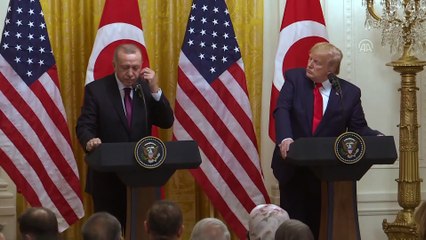 (TEKRAR) Erdoğan: '(FETÖ elebaşı Gülen'in iadesi) Birçok belgeleri özellikle bu seyahatimizde de takdim ettik' - WASHİNGTON