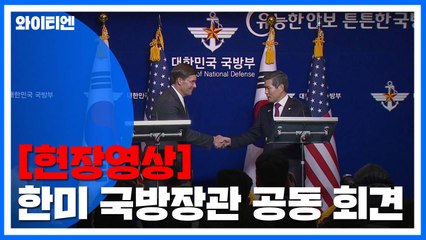 [현장영상] 한미안보협의회 종료...양국 국방장관 공동성명 발표 / YTN