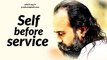 Acharya Prashant, with students: Self before service