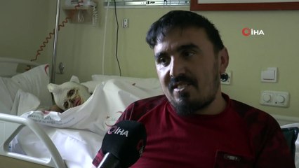 Tüp patlaması sonucu yanan kadın 2 aydır iyileşeceği günü bekliyor