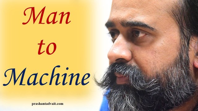 Acharya Prashant, with students: Listening is to hearing what man is to machine