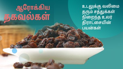 வலிமை தரும் சத்துக்கள் நிறைந்த உலர் திராட்சையின் பயன்கள்..!