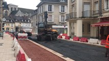 Pose de l’enrobé rue Trinité : bientôt la fin des travaux