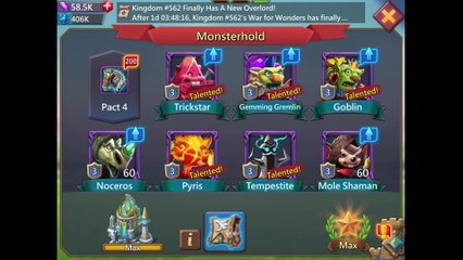 Lords Mobile 200 Pact 4 Opened at once