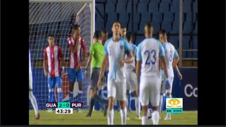 Tercer gol de Guatemala ante Puerto Rico